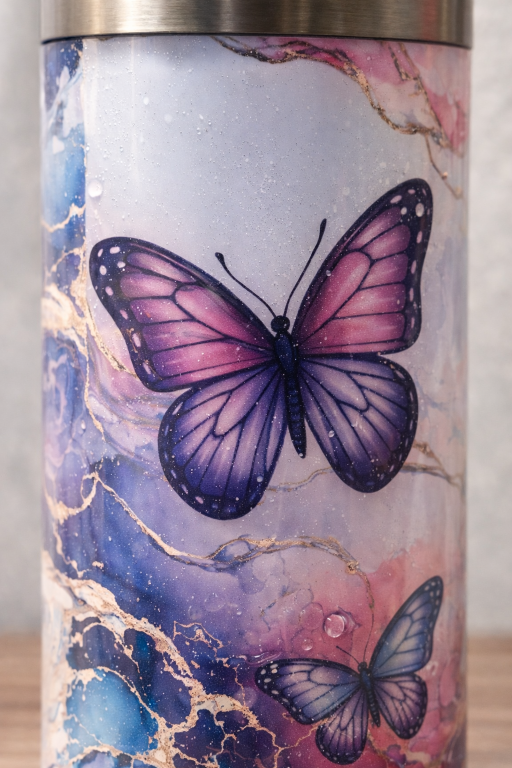 Snowglobe Thermobecher Butterfly